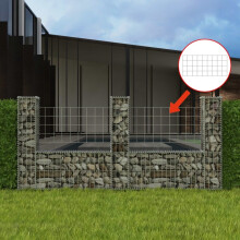 vidaXL Gabionenkorb U-Form Stahl 24020100 cm