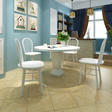 vidaXL 4x Dining Chairs Rubber Wood White Kitchen Living Room Furniture Seats