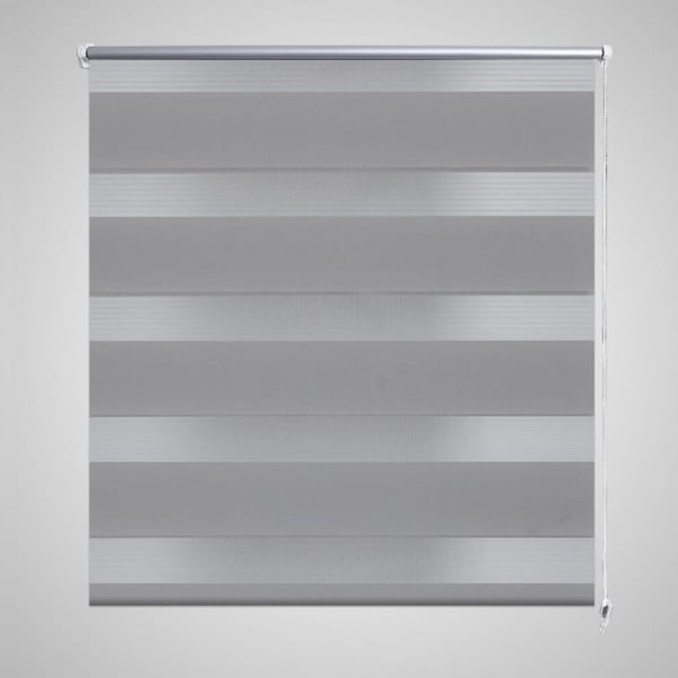 vidaXL Zebra Blind 100x175cm Grey Home Office Window Sunscreen Curtain Shade