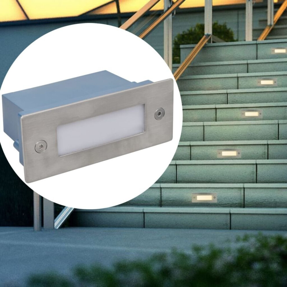 2 LED In Ground Floor Recessed Decking Stair Light Lamp Patio Garden Outside