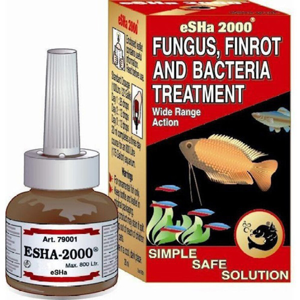Esha 2000 Fungus Finrot and Bacteria 20ml