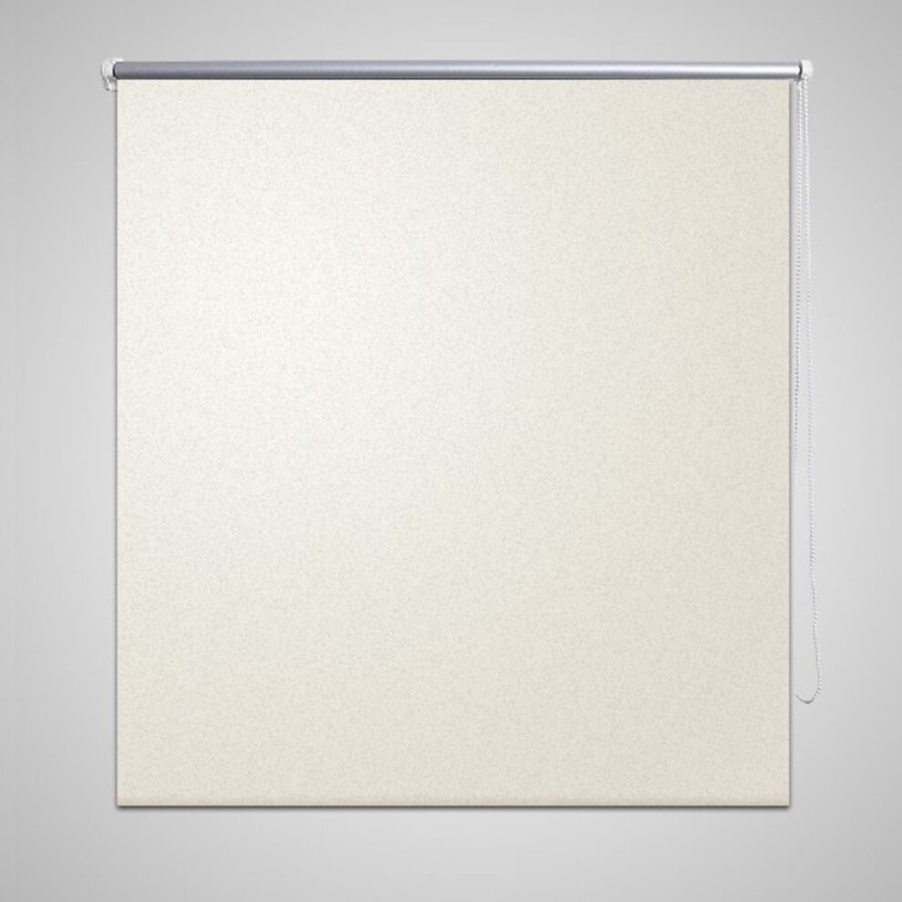 Roller Blind Blackout Thermal Easy Installation 40 x 100 cm Off White