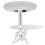VidaXL vidaXL Side Table Round Aluminium Silver End Accent Coffee Stand Bedroom Rack 1
