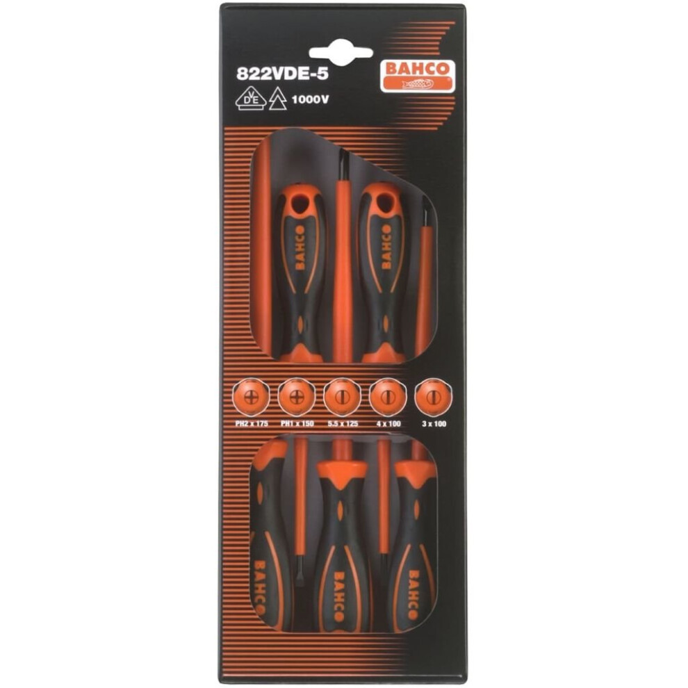 BAHCO 5 pcs Screwdriver Set B220.005