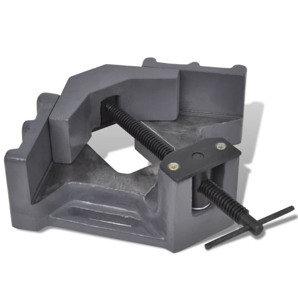 vidaXL Manual Drill Press Corner Vice 115 mm Milling Drilling Tool Clamp