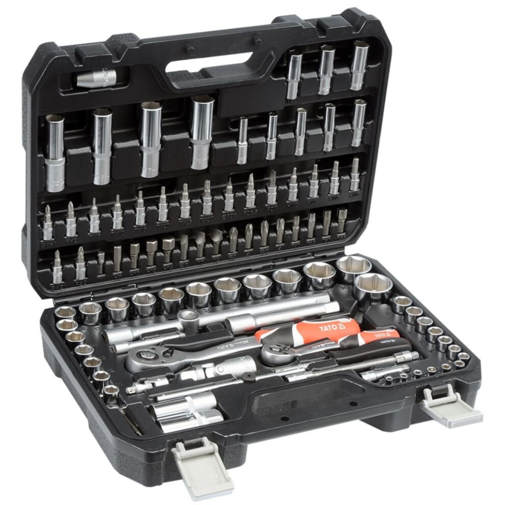 YATO 94 Piece Tool Set Metal Black YT-12681