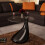 VidaXL New Modern High Gloss Glass Top Drop Coffee Table Black Side Dinner Office Home 1