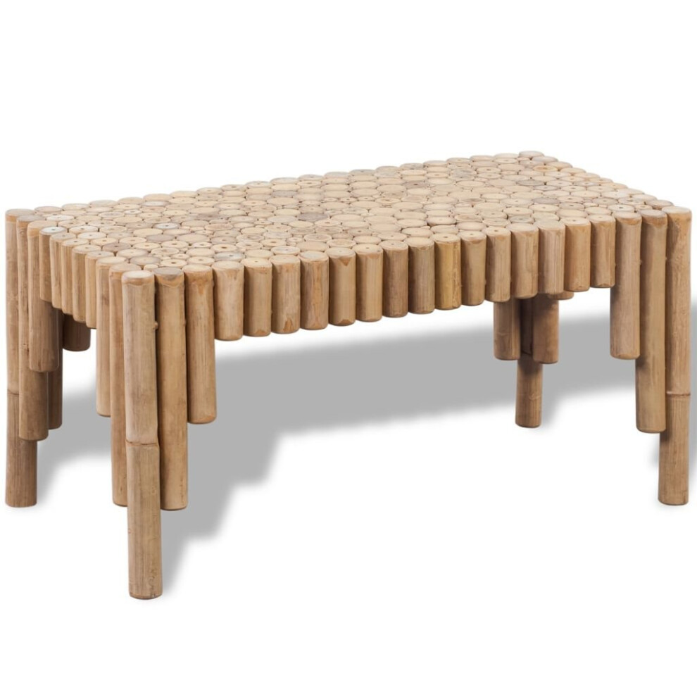 Vidaxl Coffee Table Bamboo Rectangular Tea Side End Table Telephone Stand
