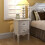 VidaXL vidaXL 2x Nightstands with 2 Drawers MDF White Bedroom Bedside Table Cabinet 1