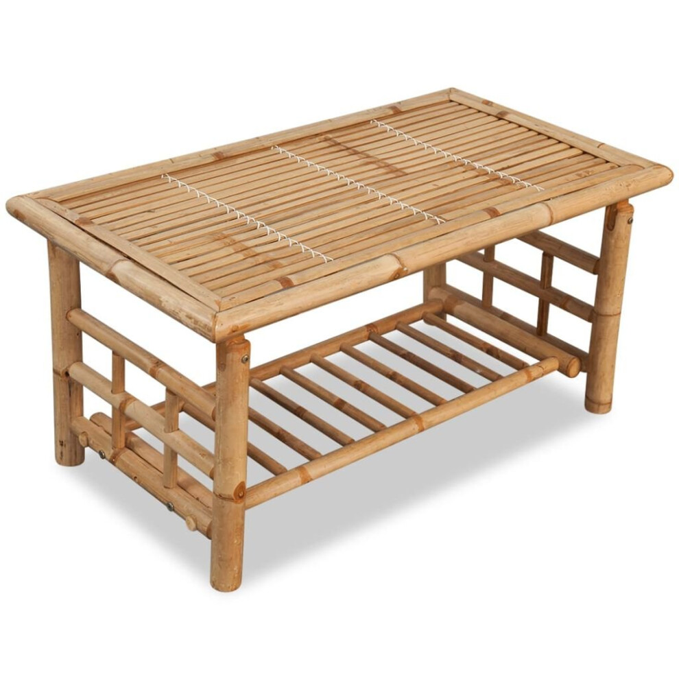 vidaXL Coffee Table Side End Living Room Table In/Outdoor Garden Patio Bamboo