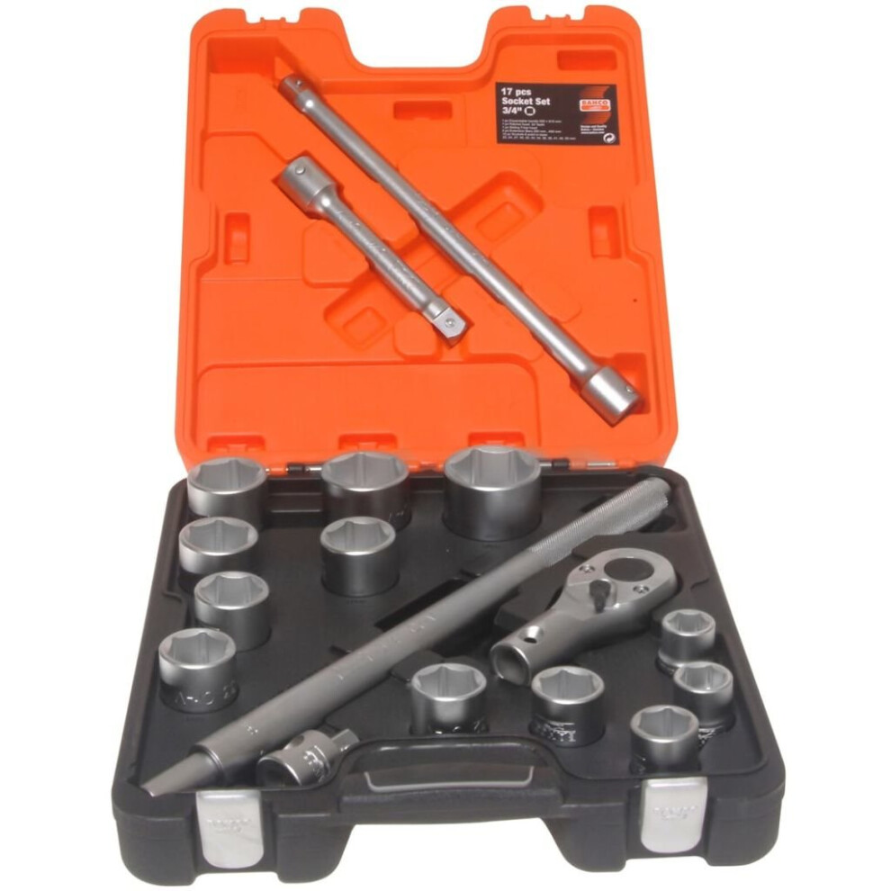 Bahco Socket Set 17-piece 3/4 Inch Drive