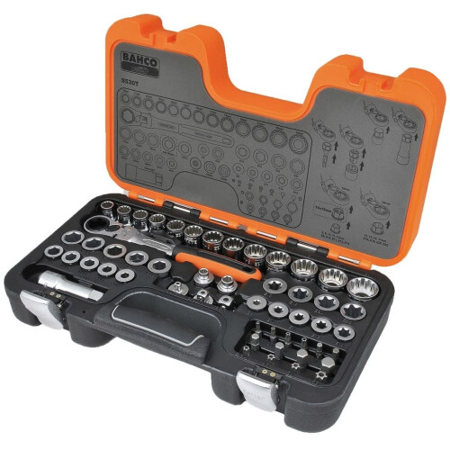 Bahco Bahco Pass-Through Socket Set 53 pcs