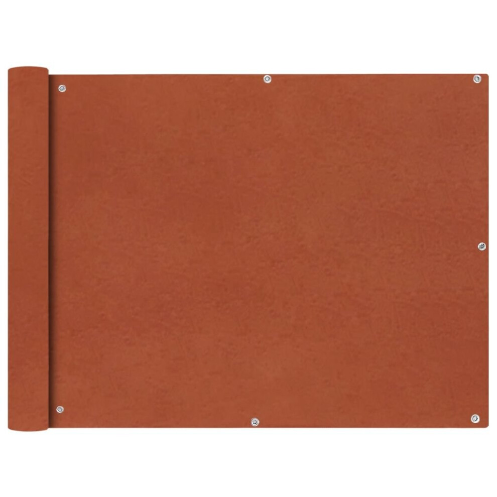 vidaXL Balcony Screen Oxford Fabric 90x600 cm Terracotta