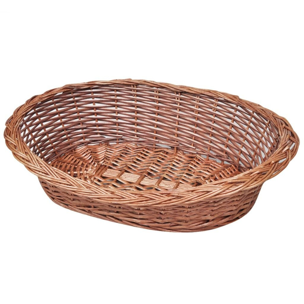 Vidaxl Willow Dog Cat Kitten Puppy Rabbit Basket/Pet Bed Sleep Rest Play Natural 50 Cm