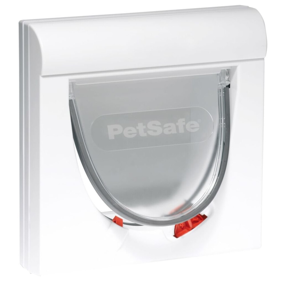 PetSafe Magnetic 4-Way Cat Flap Classic 932 White Cat Door Pet Flap Pet Door