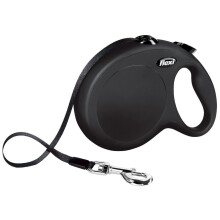 Laisse New Classic L Tape 8 m schwarz Flexi CL30T8-251-S-20