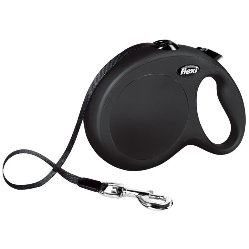 VidaXL Flexi Tape Leash New Classic 8 m Black 11731