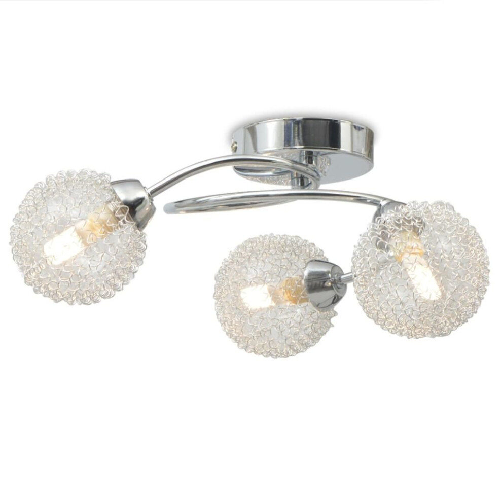 vidaXL Ceiling Lamp with 3 LED Bulbs G9 120W Pendant Hanging Droplight Light