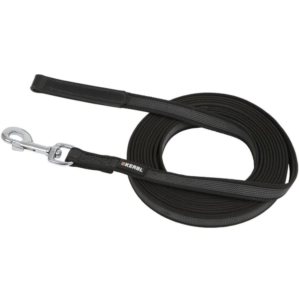 Vidaxl Kerbl Dog Leash Tow Line 5 M Rubber Black 81044