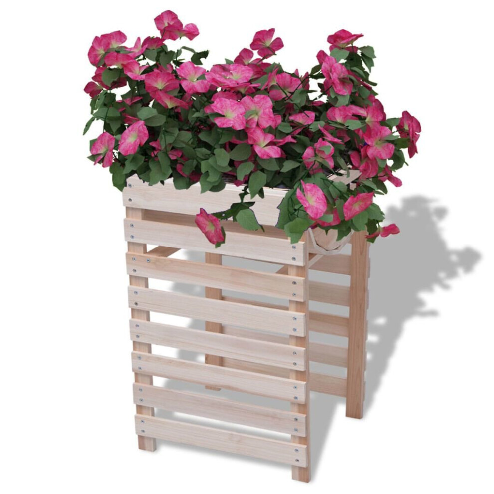 Wooden Planter Flower Plant Vegetables Fruit Pots Garden Ornament 38x36x60 cm