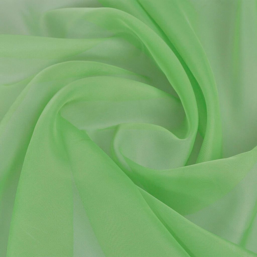 vidaXL Voile Fabric 1.45 x 20 m Green Wedding Fashion Material Dress Fabrics