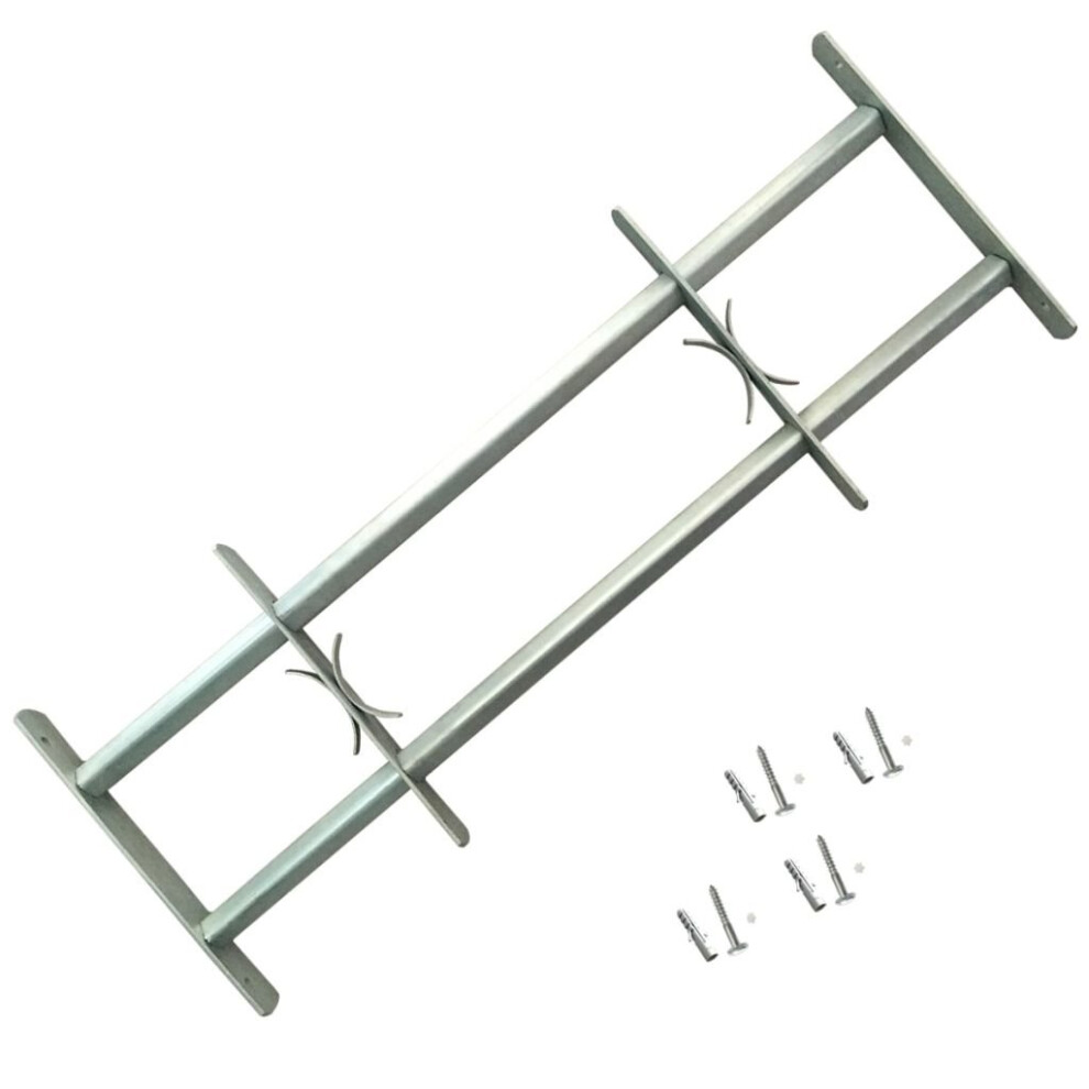 Vidaxl Adjustable Security Grille For Windows With 2 Crossbar 1000-1500Mm Safe