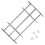 VidaXL vidaXL Adjustable Security Grille for Windows with 3 Crossbars 500-650mm Safe 1