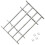 VidaXL vidaXL Adjustable Security Grille for Windows with 4 Crossbar 1000-1500mm Safe 1