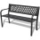 VidaXL vidaXL Gartenbank 118 cm Stahl Schwarz 1