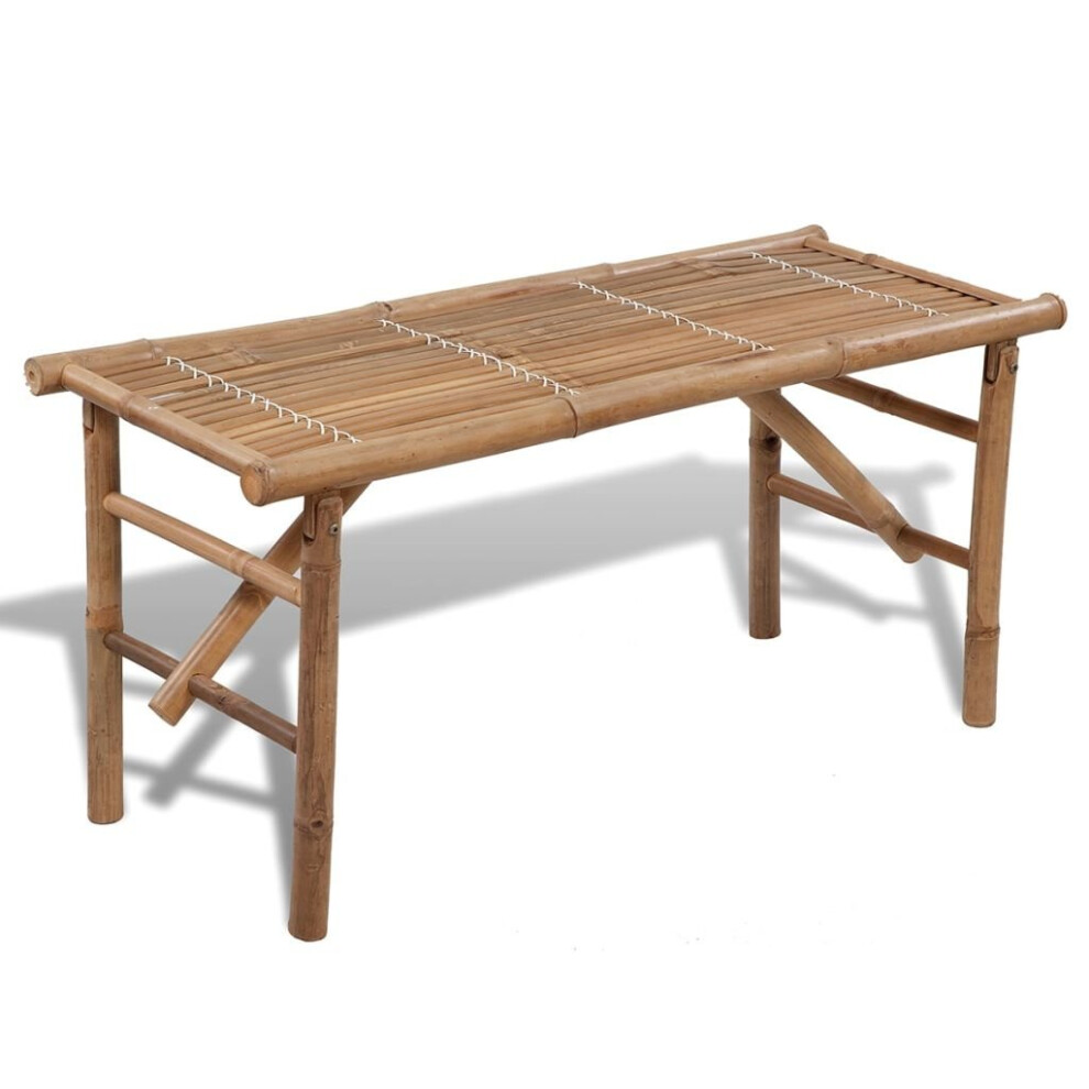 Bamboo Folding Bench/Tropical Coffee Table Bench/ Patio Room Bar Waterproof