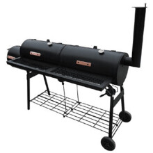 vidaXL Smoker BBQ Nevada XL Black Outdoor Cooking Double Grill Box Appliance
