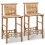 VidaXL vidaXL Barhocker 2 Stk. Bambus 1