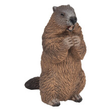 Figurinha Marmota PAPO - Brinquedo para crianças a partir de 3 anos - Marrom e preto