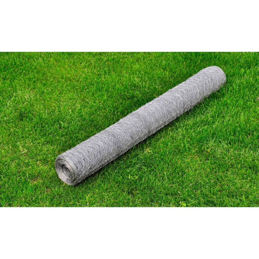Hexagonal Wire Netting 50 cm x 25 m Galvanized Mesh Size 36 mm