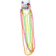 Halskæder Perler Neon Farverig Disco 80'erne