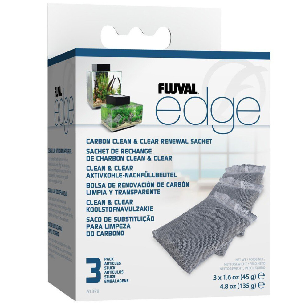 Fluval Edge Carbon Clean and Clear Renewal Sachet (3 Pack)