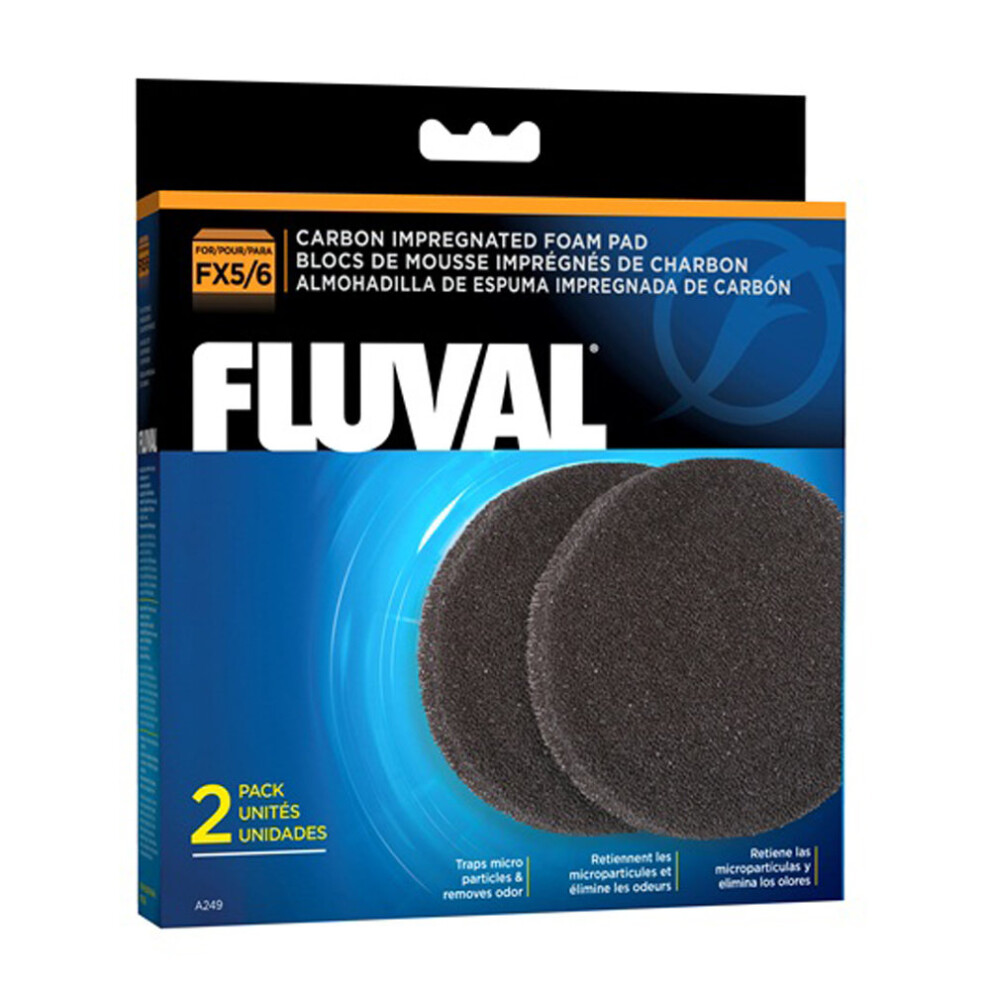 Fluval FX5/FX6 Carbon Impregnated Foam Pads (2 Pack)