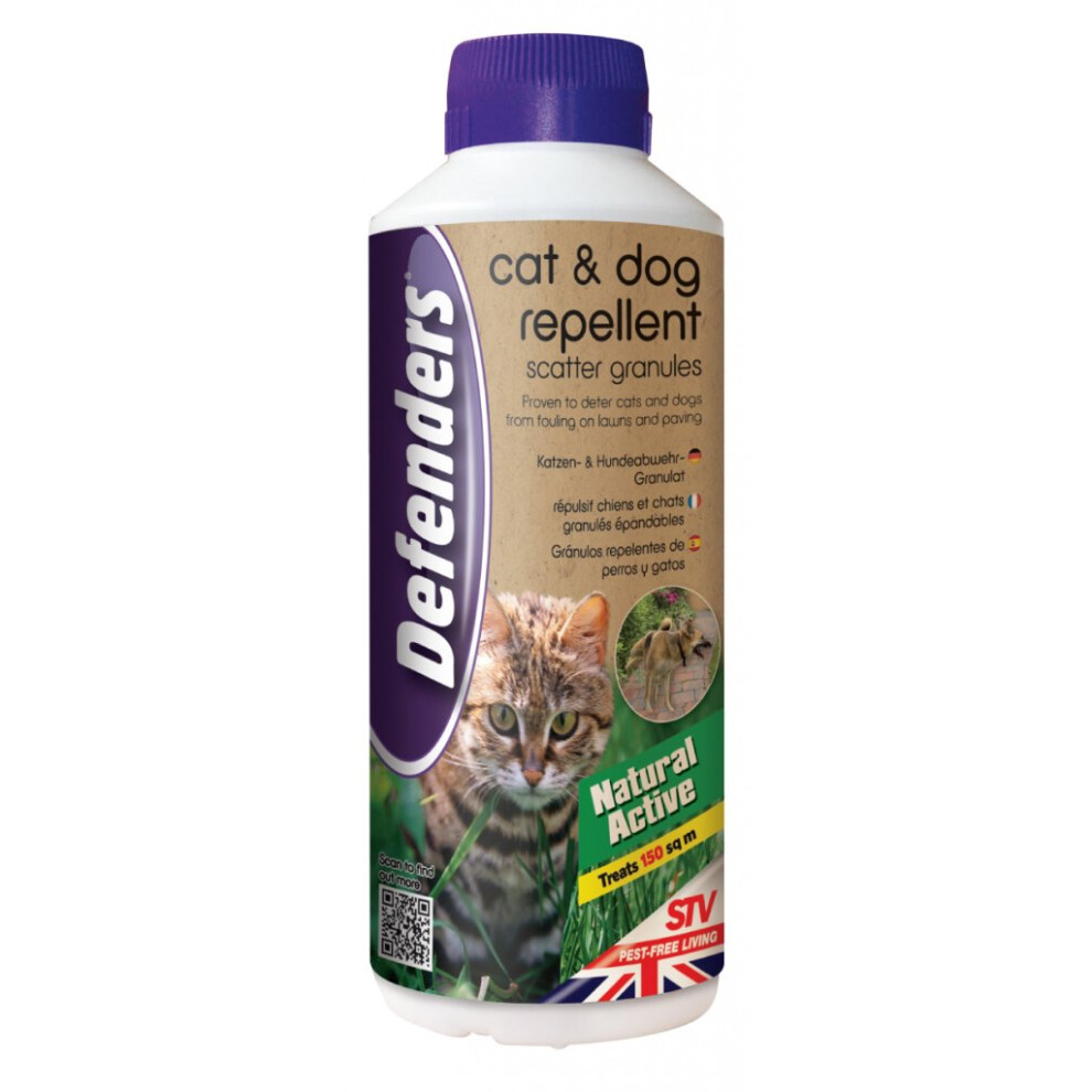 450g Cat Repellent Granules - Scatter Repeller Dog Stv Defenders Stv616 -  cat granules 450g scatter repeller dog repellent stv defenders stv616