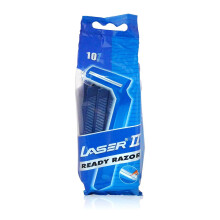200 x Laser II Twin Blade Disposable Razor Blades *20 PACKS OF 10*