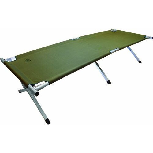Highlander Aluminium Camp Bed - Olive -