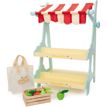 Markkinateltta - LE TOY VAN - Puinen - Sisätiloihin - 38x64x40 cm - 3 vuotta+