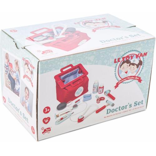 Valigia da dottore - LE TOY VAN - Gioco di imitazione - Unisex - Blu, rosso e bianco 1