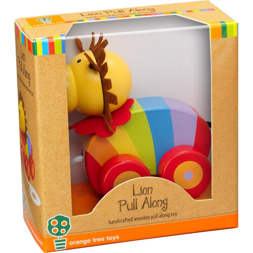 Orange Tree Toys Pull Along Lion 1