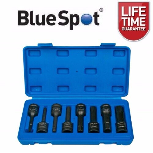 BlueSpot BlueSpot 8pc 1/2" Impact Hex Socket Set 1
