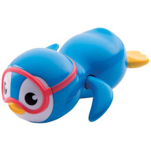 Munchkin Swimming Scuba Buddy Penguin Bath Toy - Wind-Up Arms for Real Swim Motion (9m+)