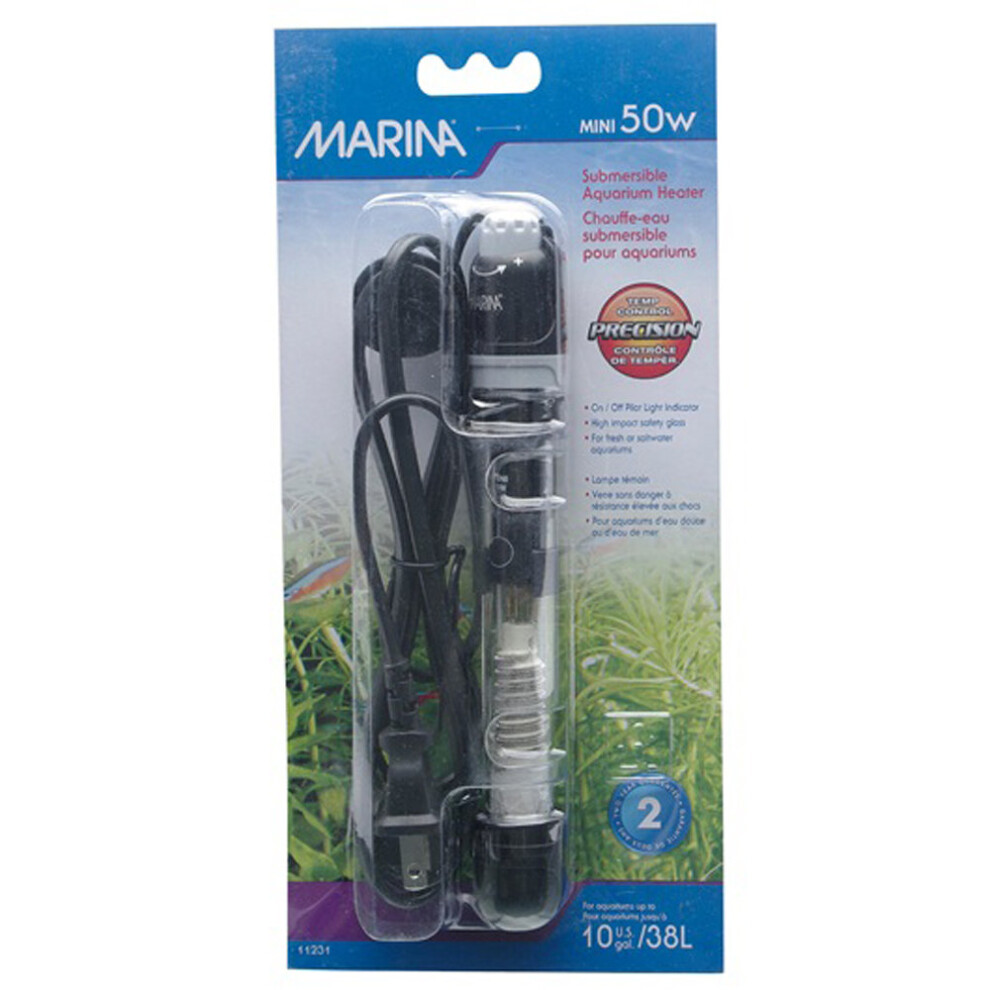 Marina Submersible Pre-Set Heater Mini 15cm (50w)