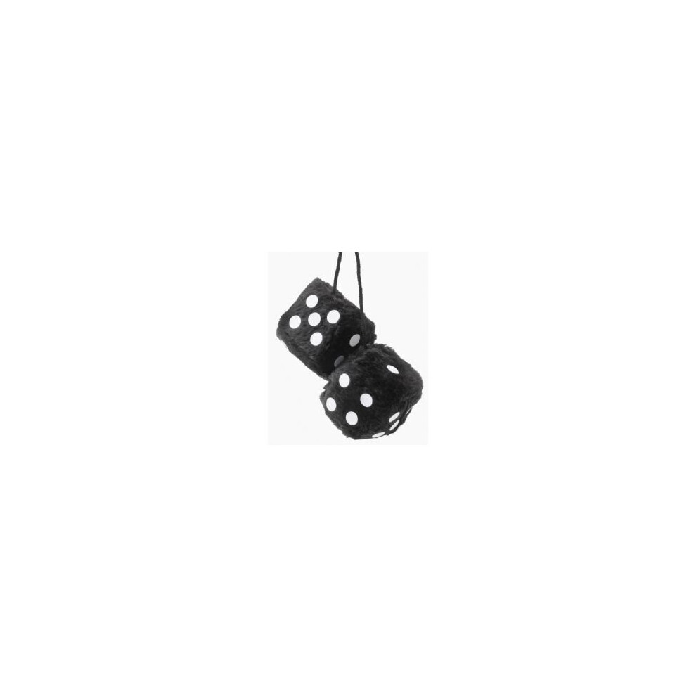 7 X 7Cm Furry Dice Car Hangers - Sume Hanging Dados20cm Soft Fluffy - 7 Sumex Furry Car Hanging Dice Dados20 Cm Soft Fluffy Black 8424332200228