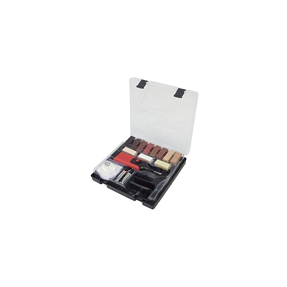 Laminate Floor & Furniture Repair Kit - Wax Worktop Chips Scratches 19Pc Case - Laminate Floor Repair Kit Wax Worktop Chips Scratches Furniture 19Pc 5032759046751