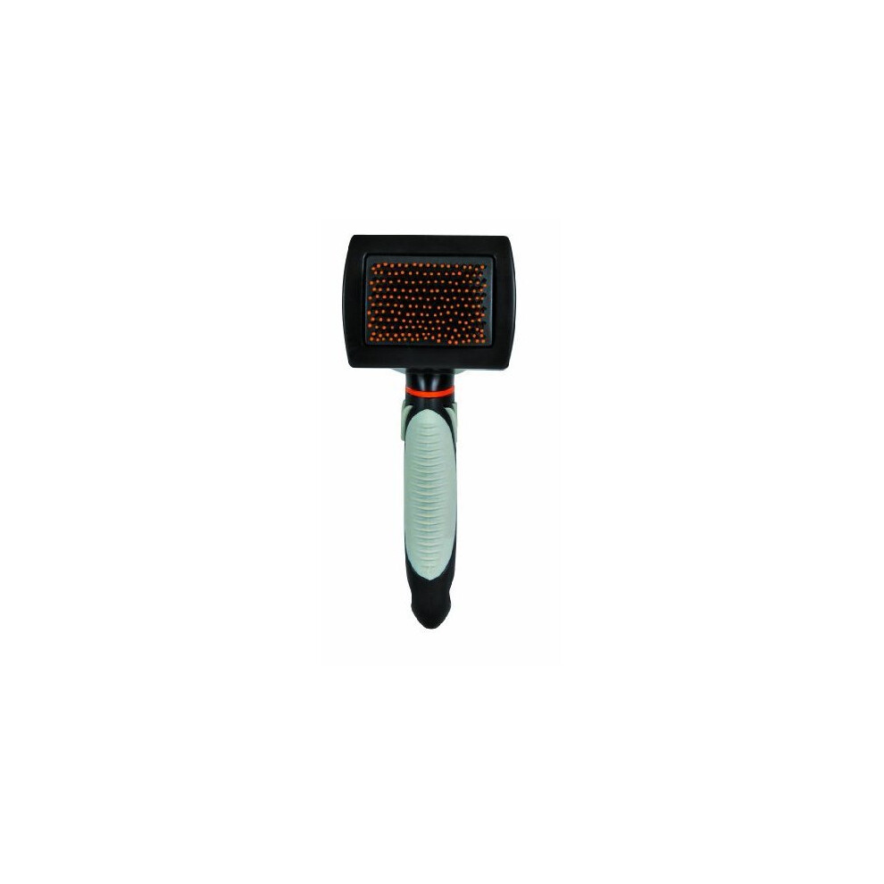 Trixie Brush With Extra Soft Plastic Bristles, 7 × 16Cm - 16Cm Bristles Dog - Soft Brush 7 16 Cm Bristles Extra Plastic Dog Grooming