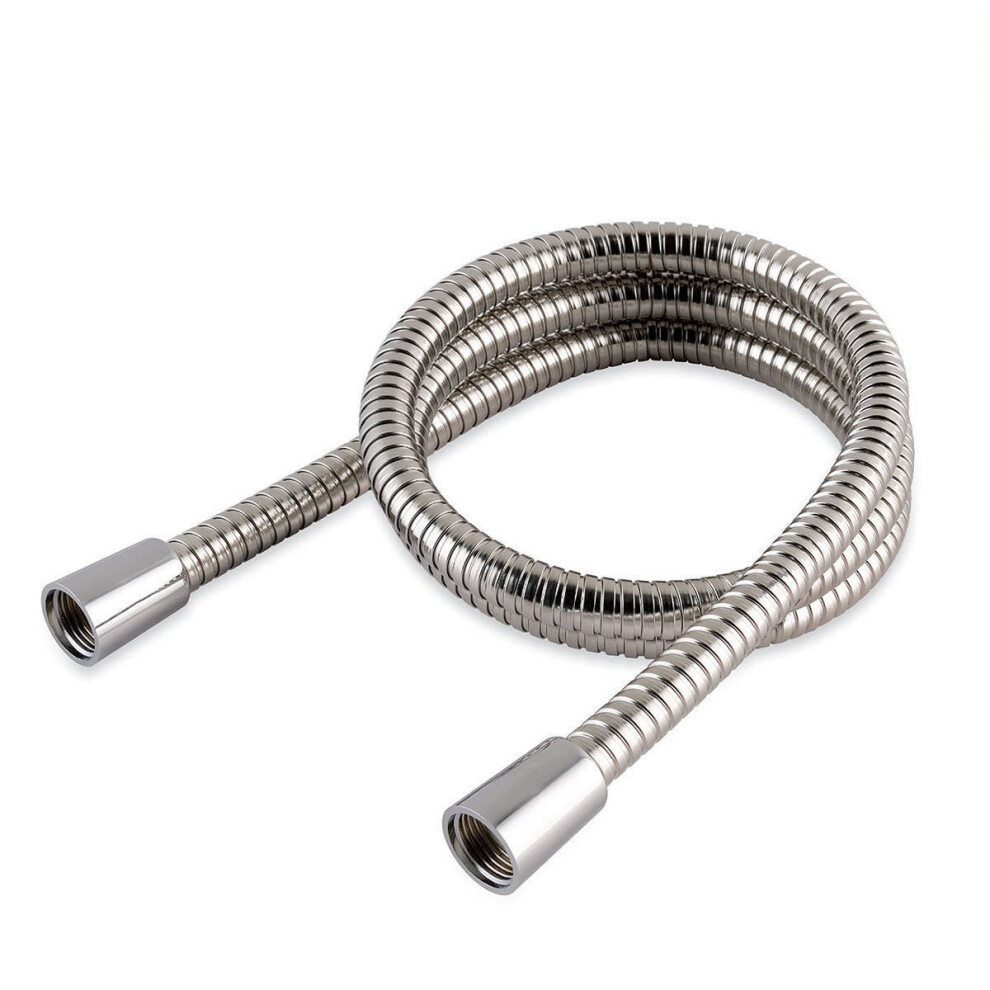 Chrome Shower Hose 1.25m Length Large 11mm Bore